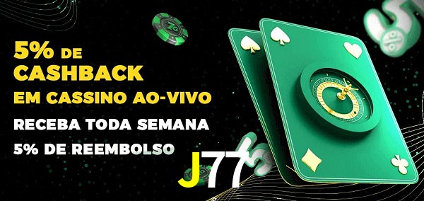 Promoções do cassino ao Vivo J77